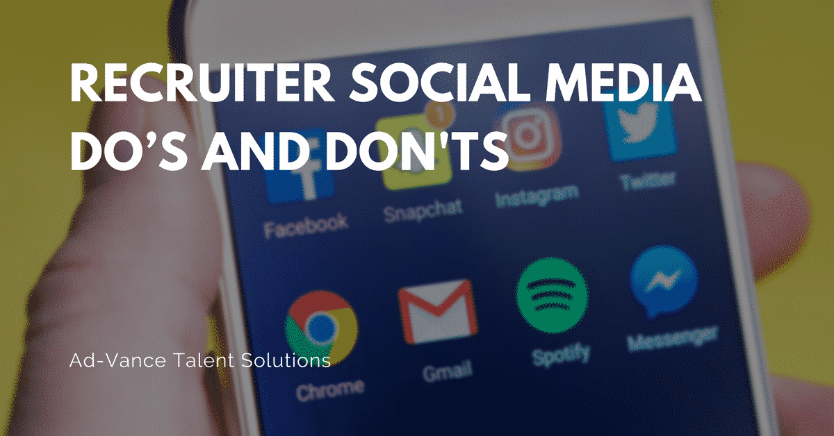 Recruiter Social Media Do’s and Don'ts